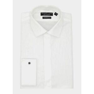 The Men's Store Contemporary Fit White Tuxedo Dress Shirt 15